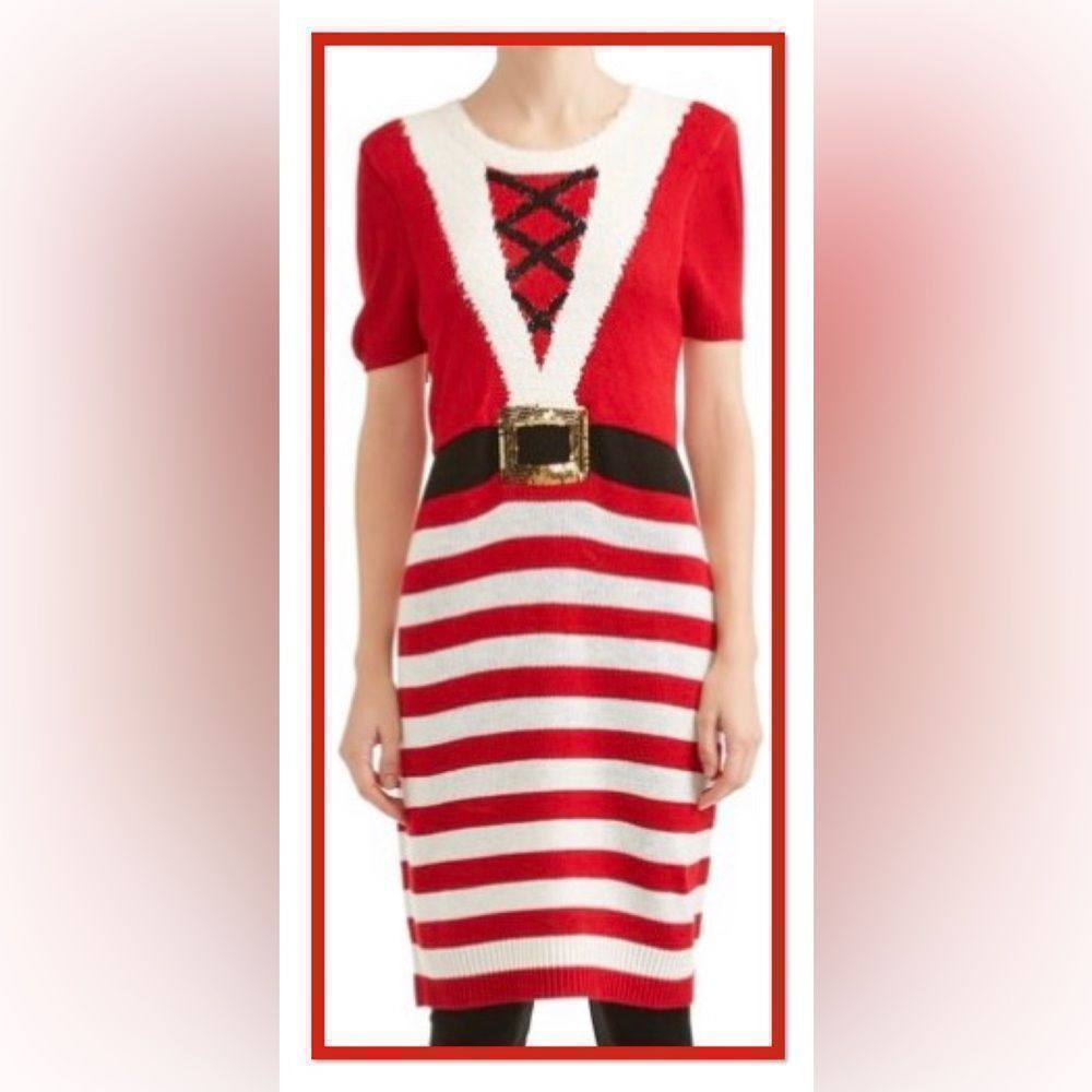 No Boundaries XS/XCH (1) Red Christmas Dress